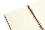 Notesbog KOZO A4 Berry red linjeret