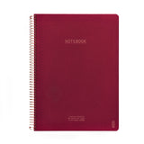 Notesbog KOZO A4 Berry red linjeret