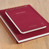 Notesbog KOZO A5 Berry red linjeret