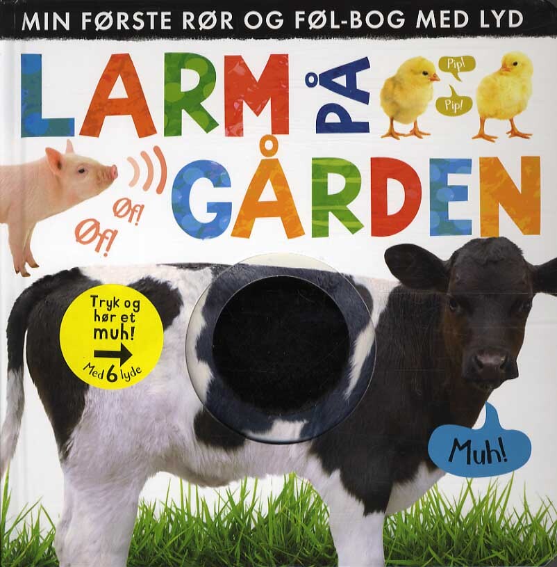 D1 Larm på gården: Min første rør og føl-bog med lyd