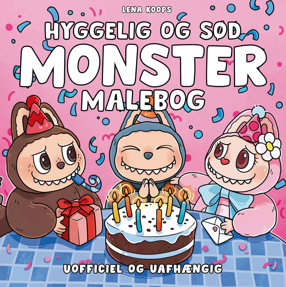 D1 Hyggelig og sød monster malebog - Cozy Coloring