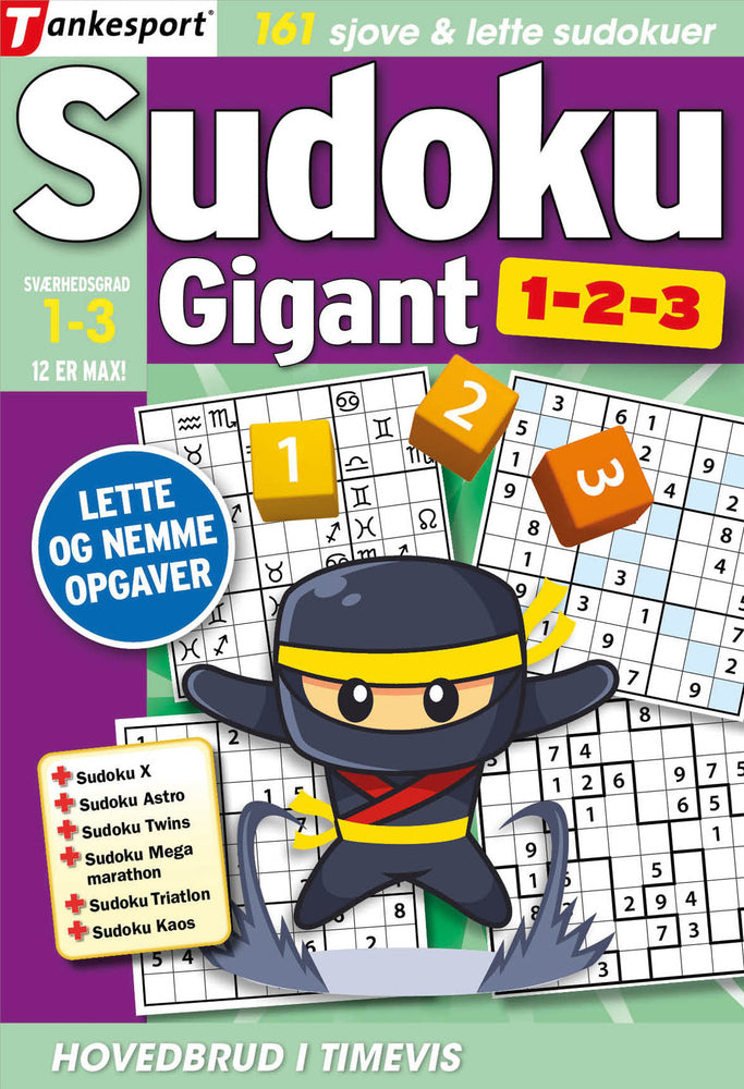 D2 Sudoku GIGANT 1,2,3