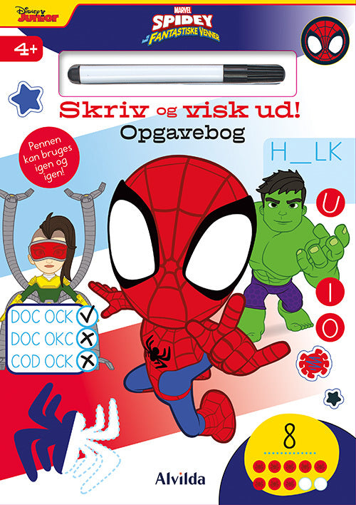 D2 Marvel - Spidey - Skriv og visk ud