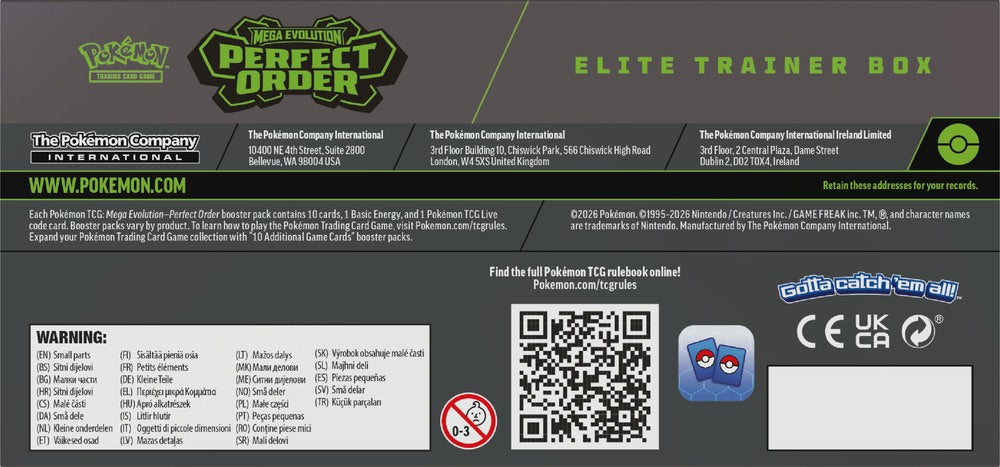 Pokémon Mega Evolution 3 Elite Trainer Box, Perfect order