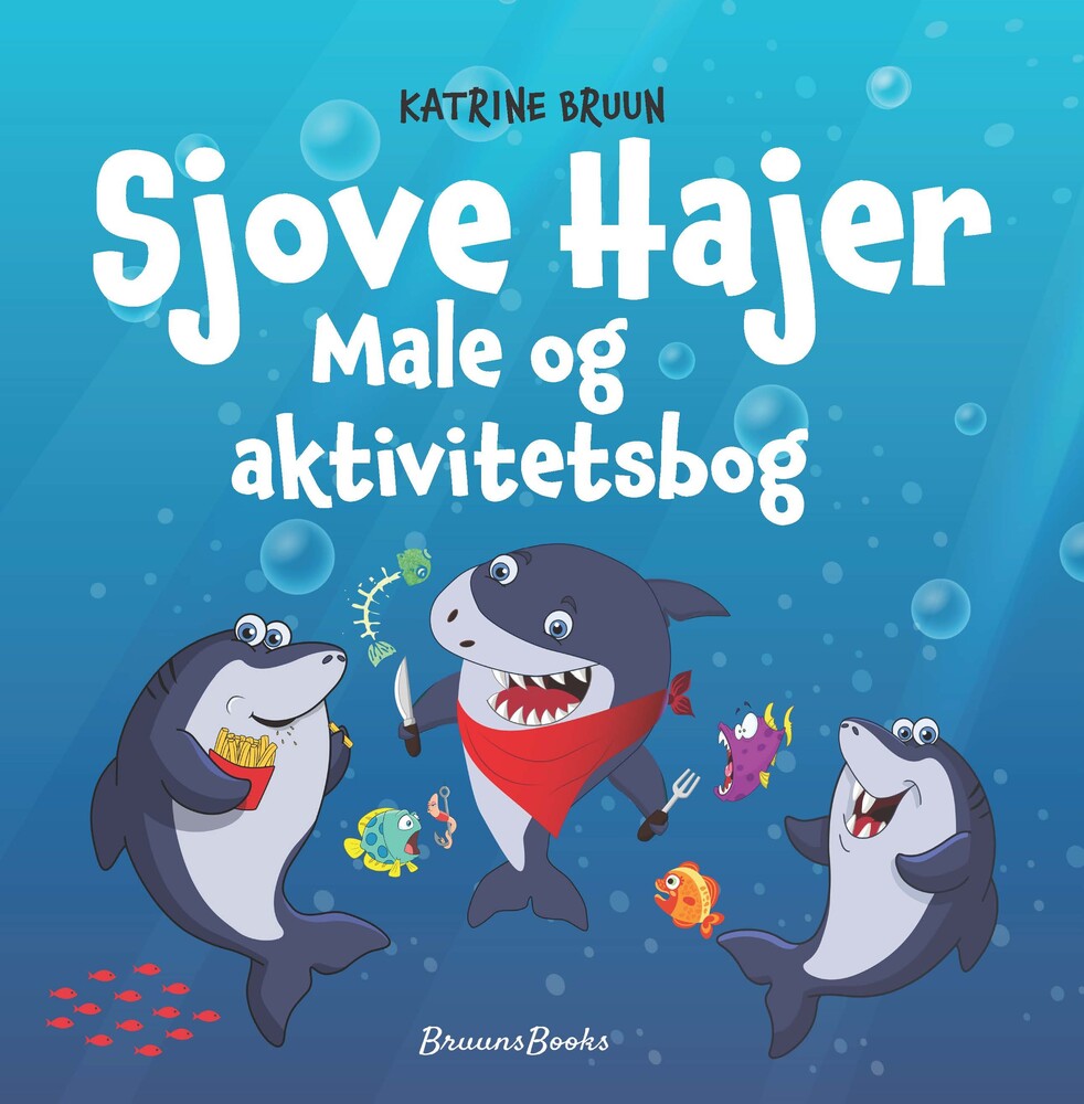 Sjove Hajer: Male- og aktivitetsbog