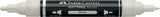 Multimarker Akryl Faber Castell SP 101 White m. 2 spids