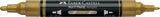Multimarker Akryl Faber Castell SP 250 Gold m. 2 spids