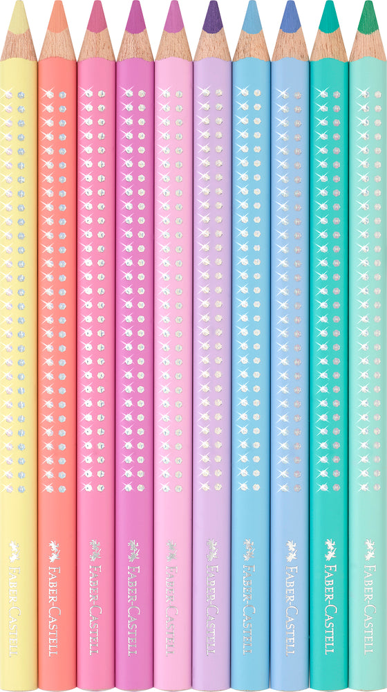 Farveblyant Faber Castell Sparkle Jumbo Pastel Havfrue 10 Ass