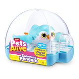 Pets alive swimming penguin ass