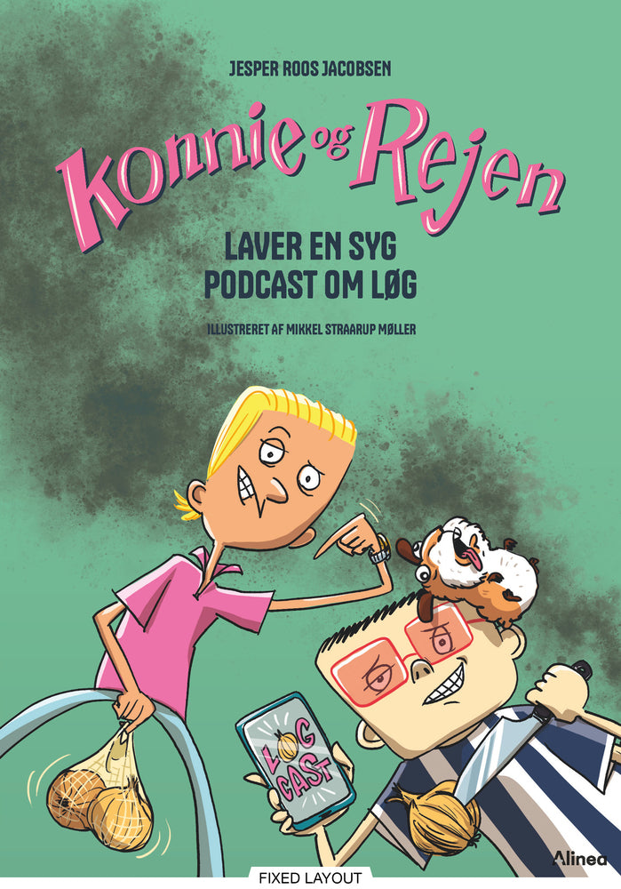 Konnie og Rejen laver en syg podcast om løg, Rød Læseklub