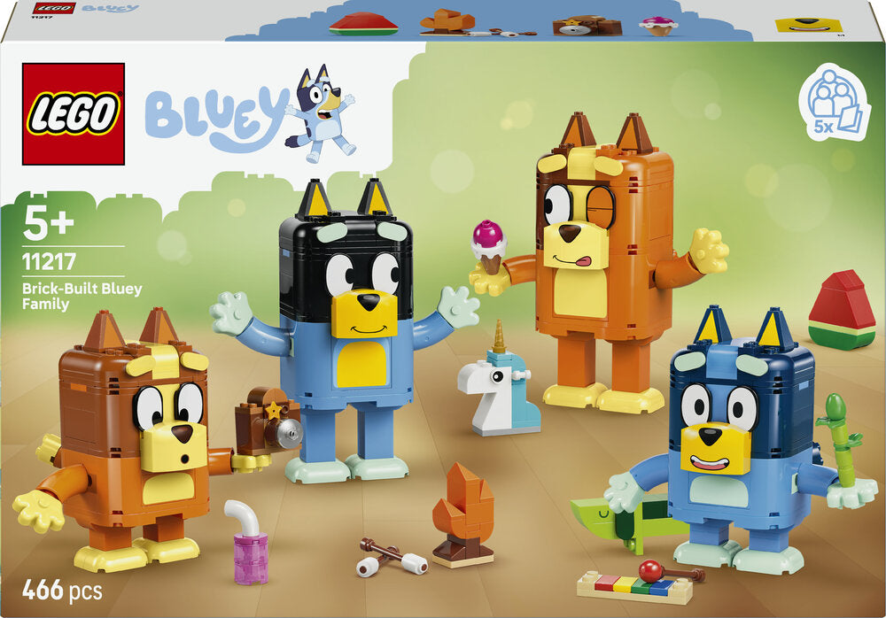 LEGO Bluey 11217 Klodsbygget Bluey-familie