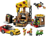 LEGO City 60496 Pizzeria med udbringningsfartøjer