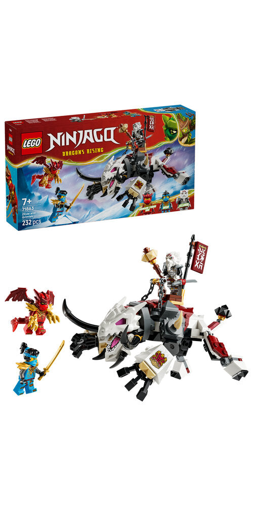 LEGO Ninjago 71863 Zilvar og dragebæstet Grimtak
