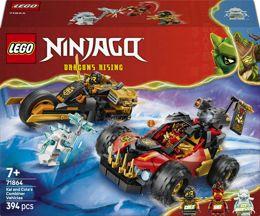 LEGO Ninjago 71864 Kai og Coles kombi-køretøjer