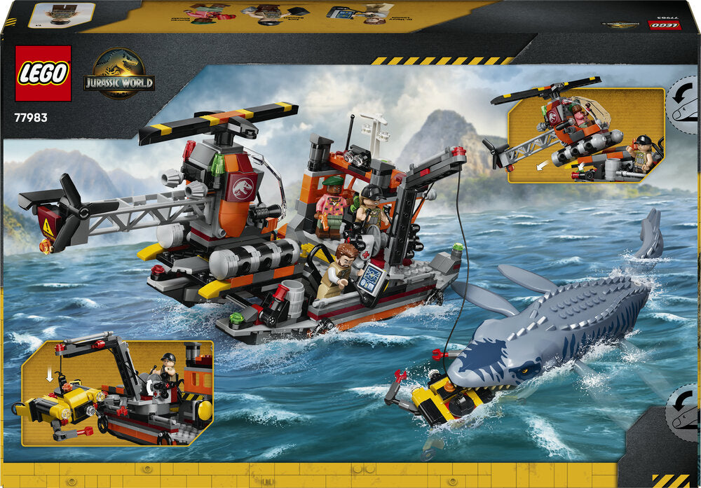 LEGO Jurassic World 77983 Mosasaurus-dinosaurens bådangreb