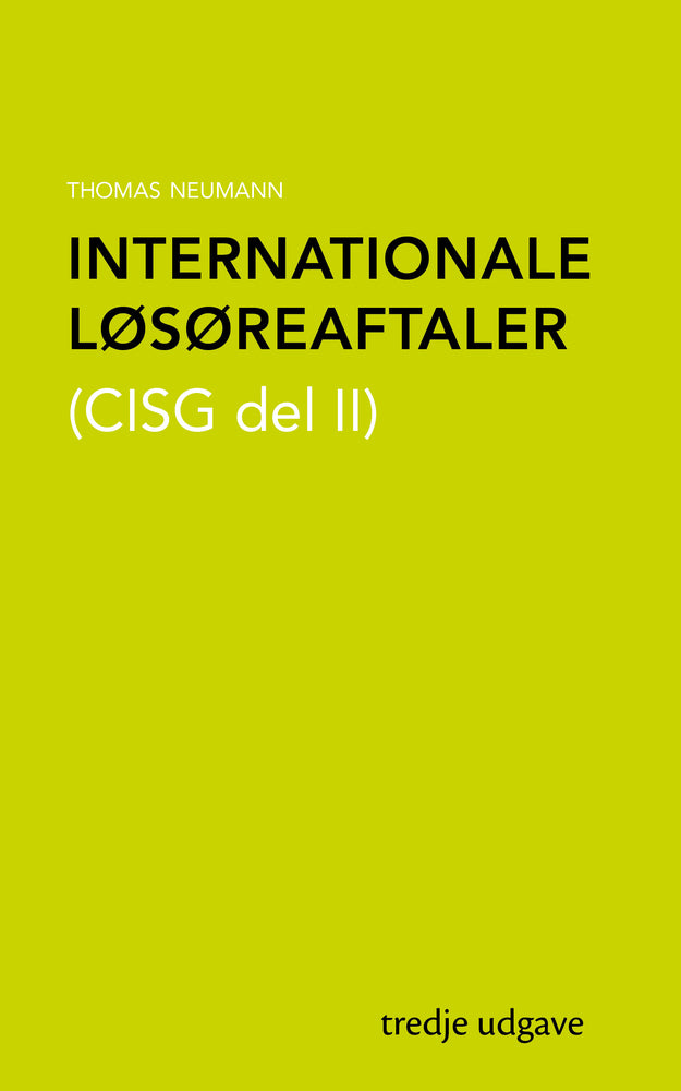 Internationale løsøreaftaler (CISG del II)