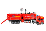 Die-cast brandbil med anhænger, lys og lyd