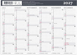 Kontorkalender 2027 moderne A5 Mayland 21 x 14,8 cm