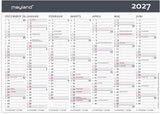 Bordkalender 2027 stående 2x7 mdr Mayland 21 x 14,8 cm