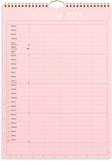Vægkalender 2027 color 5 personer Mayland 21 x 29,7 cm