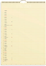 Vægkalender 2027 color 5 personer Mayland 21 x 29,7 cm