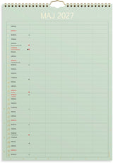 Vægkalender 2027 color 5 personer Mayland 21 x 29,7 cm