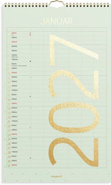 Vægkalender 2027 color 6 personer Mayland 25 x 42 cm