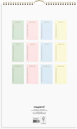 Vægkalender 2027 color 6 personer Mayland 25 x 42 cm