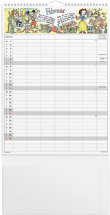 Familiekalender 2027 Otto Dickmeiss A3 m/illu 6 kol Mayland