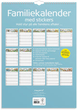 Familiekalender 2027 Otto Dickmeiss A3 m/illu 6 kol Mayland
