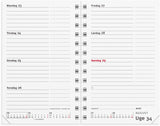Mini planner 2027 uge refill Mayland tværformat 8 x 13 cm