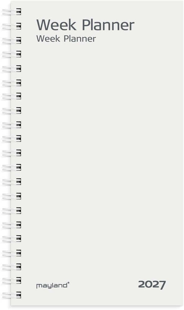 Week planner 2027 uge refill Mayland højformat 9,5 x 16,8 cm