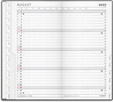 Index planner 2027 måned mørk grå Mayland 9 x 17 cm