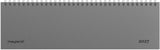 Bordkalender 2027 dag/uge pp grå Mayland 30,5 x 9 cm