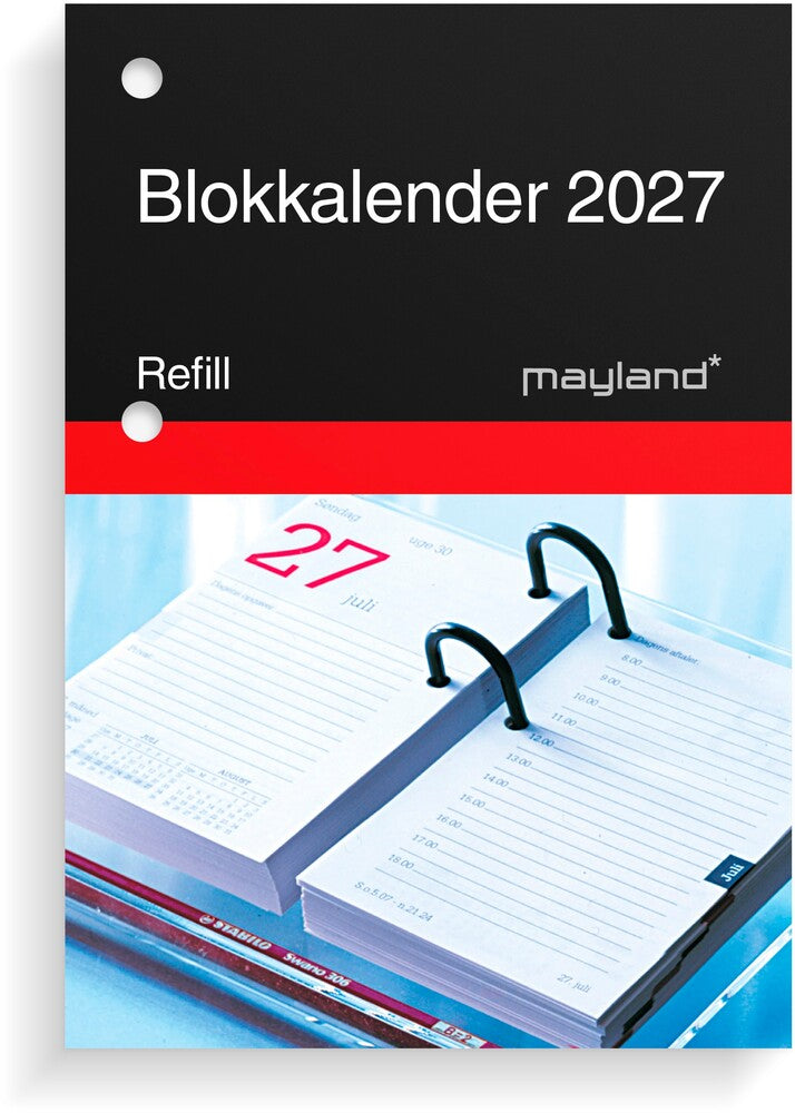 Blokkalender 2027 refill Mayland 8 x 11,5 cm