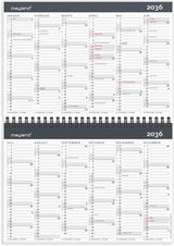 10 årskalender 2027 A5 m/illu Mayland 15 x 21 cm