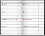 Lommekalender 2027 kunstskind blå Mayland tvær 7 x 10,9 cm