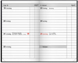 Lommekalender 2027 kunstskind sort Mayland tvær 7 x 10,9 cm