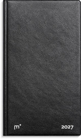 City week planner 2027 vinyl sort Mayland tvær 9,5 x 16,8 cm