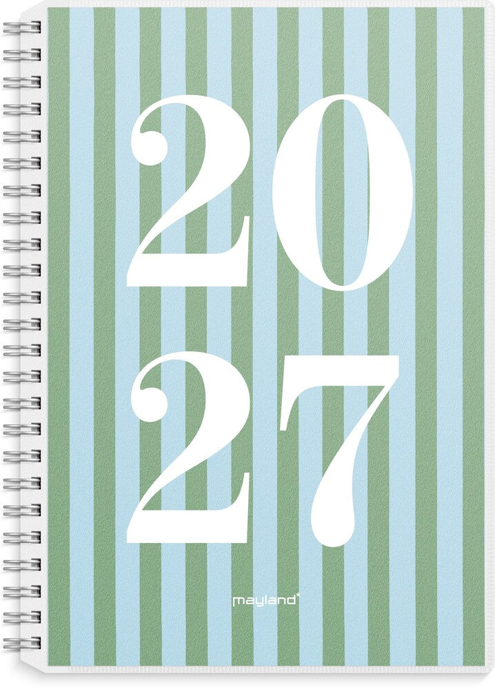 Spiralkalender 2027 uge A5 m/4 illu Mayland 14,8 x 21 cm