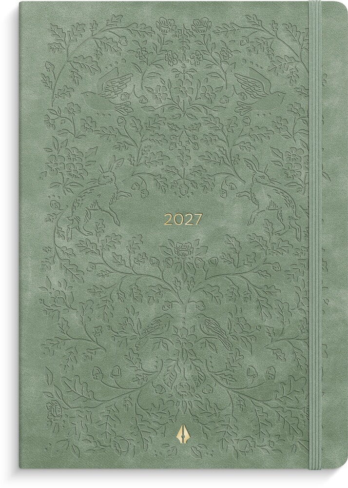 Ugekalender 2027 forma deluxe A5 grøn Mayland tvær 14,8x21cm
