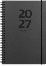 Spiralkalender international 2027 uge A5 sort Mayland