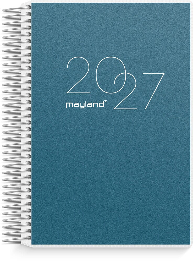 Spiralkalender 2027 dag pp m/4 illu Mayland 11,7 x 17,1 cm