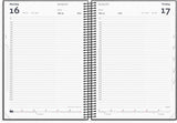 Timekalender 2027 dag fiberpap matsort Mayland 17 x 23,5 cm