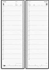 Spiralnoteringskalender 2027 dag pp sort Mayland 10 x 32 cm