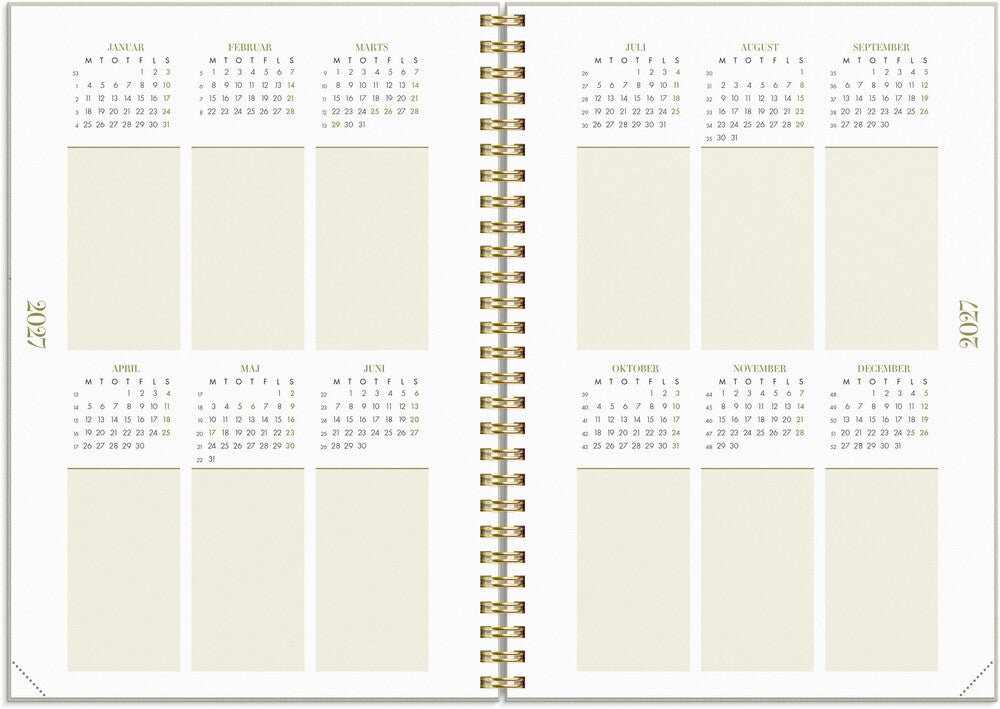 Life planner 2027 essentials A5 uge Mayland 14,8 x 21 cm