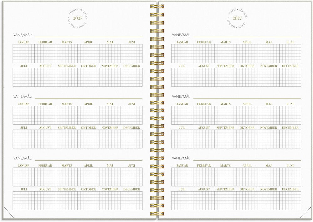 Life planner 2027 essentials A5 uge Mayland 14,8 x 21 cm