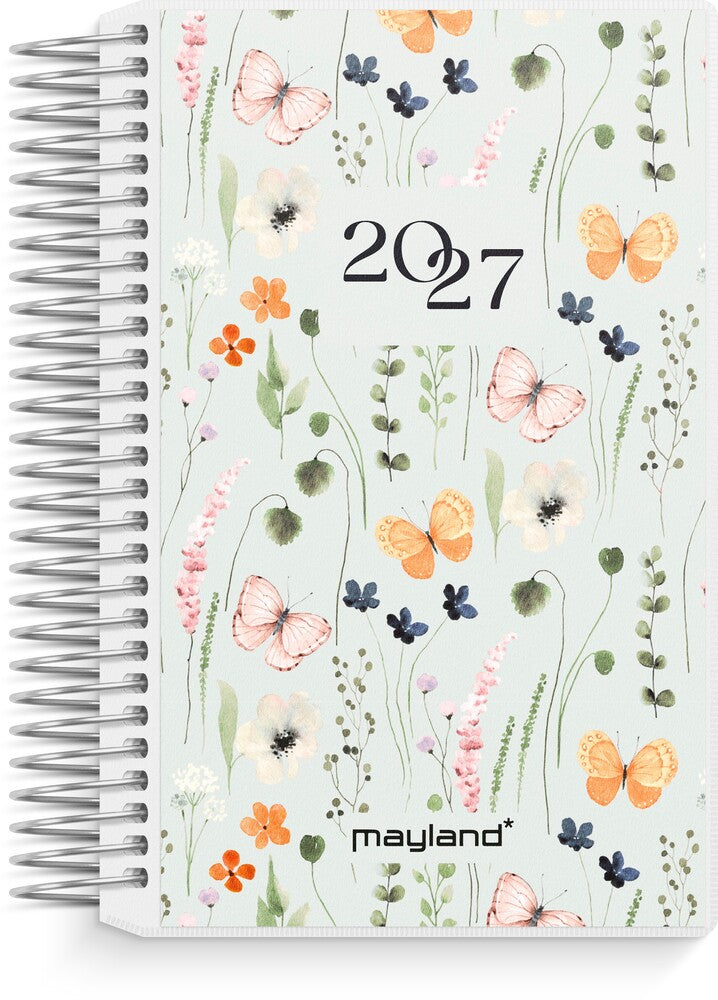 Spiralkalender mini 2027 dag m/4 illu Mayland 8 x 12,6 cm