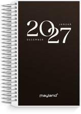 Spiralkalender mini 2027 dag m/4 illu Mayland 8 x 12,6 cm