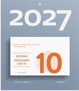Afrivningskalender 2027 humør Mayland 10 x 7 cm blokformat